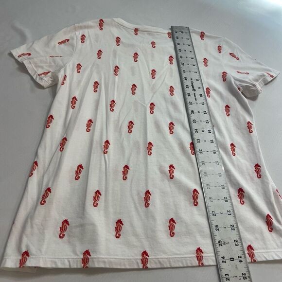 Brooks Brothers Red Fleece Seahorse T-Shirt Size Medium - Picture 5 of 5